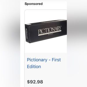 Pictionary board game- First Edition